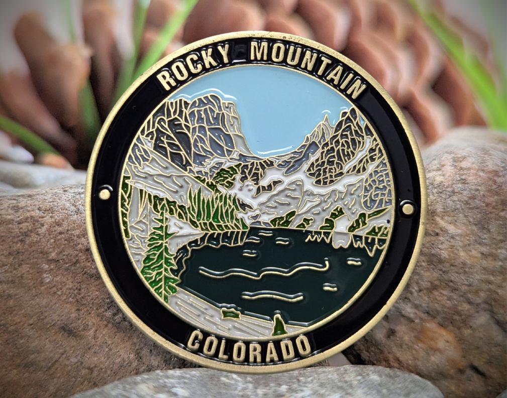 ROCKY MOUNTAIN NATIONAL PARK CHALLENGE COIN